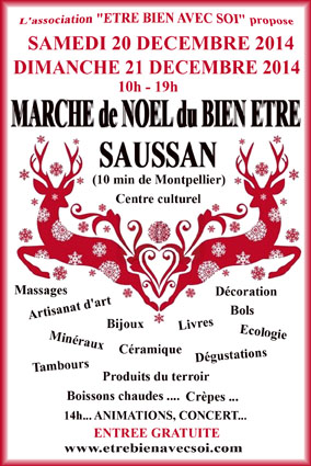Marché De Noël Du Bien-Etre Le 20 Et 21 Décembre à Saussan